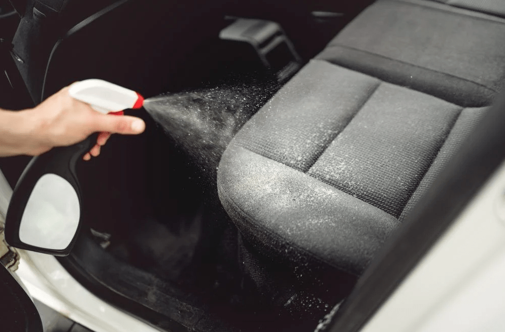use baking soda for car interior smell