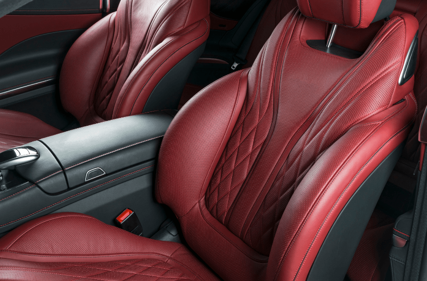 car interior seat covers red
