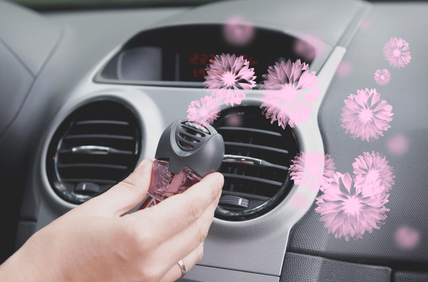 using car air freshener for odor