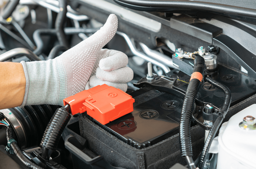 car battery connecting