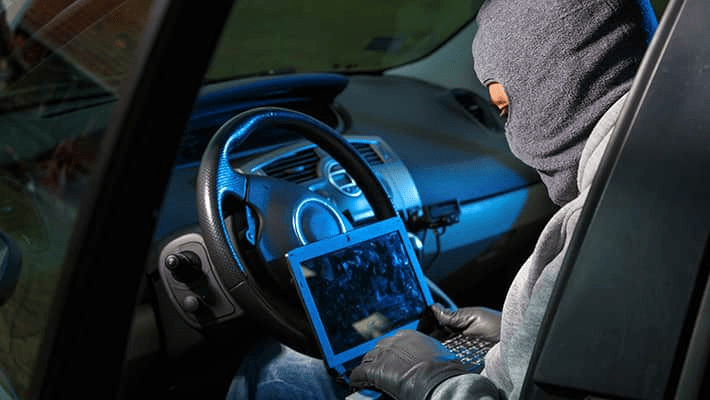 thief hacking car