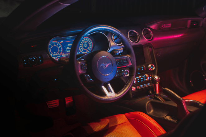 car interior ambient lighting