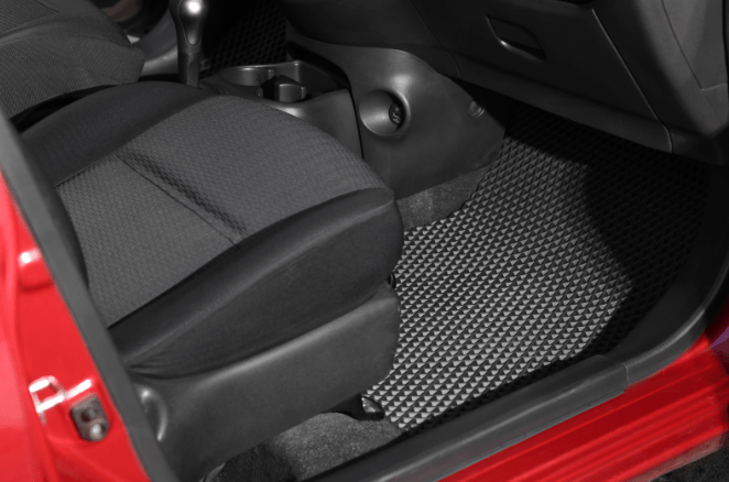 floor mats black grey