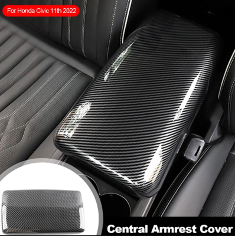 civic 22-23 armrest cover carbonfiber