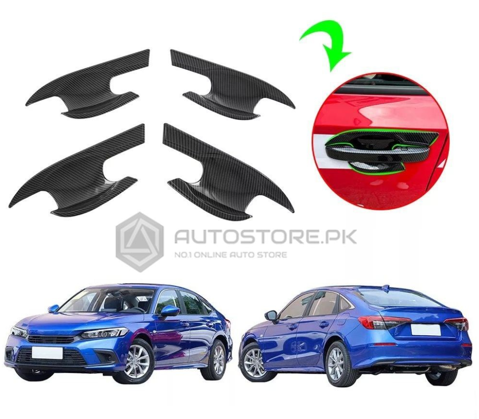 civic 22-23 door handle bowls carbonfiber
