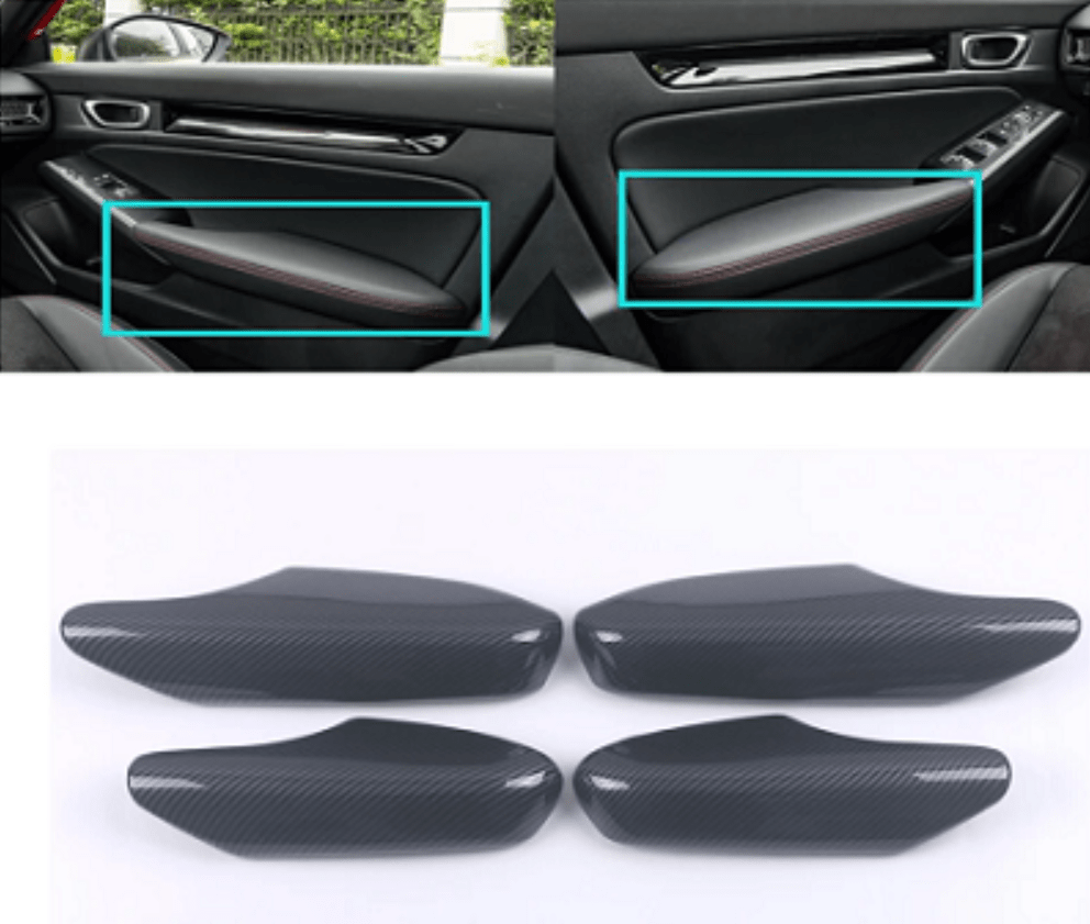 civic inner door arm cover 22-23 carbonfiber