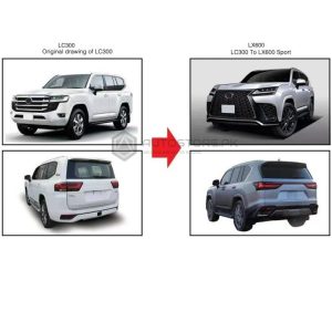 Toyota Land Cruiser FJ300 | LC300 Conversion to Lexus LX600 2023