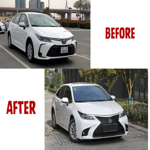 Toyota Corolla Hybrid 2021 Conversion to Lexus Rx Style Body kit