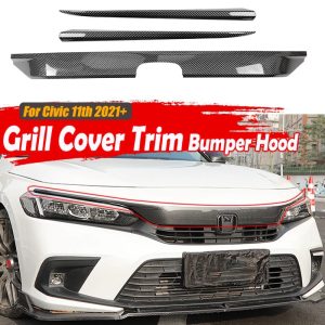 Honda Civic Hood Trim Carbon Fiber 2022-2024