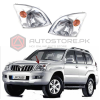 Toyota Prado FJ120 OEM Head lights / Head lamps 2002- 2007 thumbnail 1