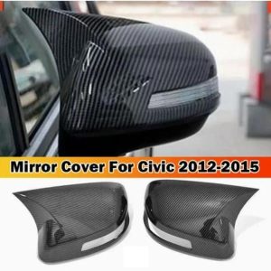 Honda Civic Rebirth Carbon Fiber Batman Style Side Mirror Covers 2012-2015