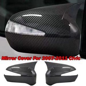 Honda Civic Reborn Carbon Fiber Batman Style Side Mirror Covers 2006-2012