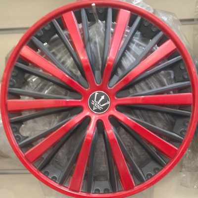 Red And Black ABS Wheel Cover 13 Inches