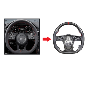 Carbon Fiber Steering For Audi S3 S4 S5 RS3 RS4 RS5 RS6 2017-2020