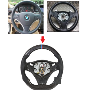 Carbon Fiber Steering For BMW E88 E90 E91 E92 E93