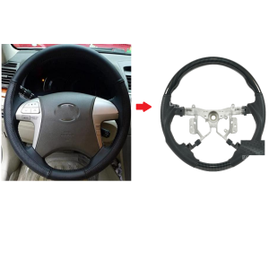 Wood Leather Steering For Toyota Camry 2006-2012