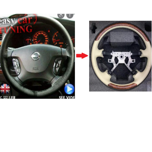 Wood Leather Steering V2 For Nissan Y61