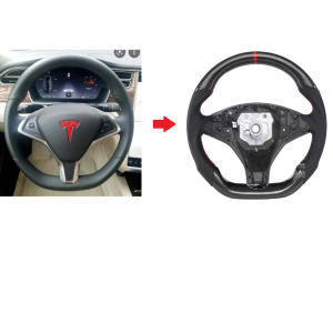 Carbon Fiber Steering For Tesla Model X 2015-2018