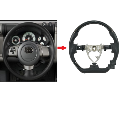 Wood Leather Steering For Toyota FJ Cruiser