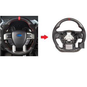 Carbon Fiber Steering V2 For Ford F150 2015-2020