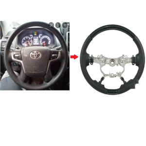 Wood Leather Steering For Toyota Land Cruiser LC200 2022