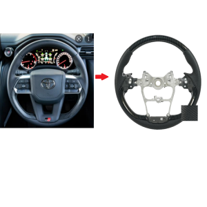 Wood Leather Steering For Toyota Land Cruiser LC300 2022