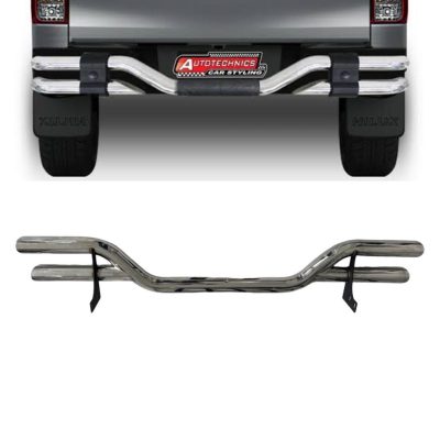 Toyota Hilux Revo | Rocco Rear Safeguard Stainless Steel F-6 2016-2024