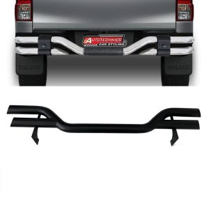 Toyota Hilux Revo | Rocco Rear Safeguard Black F-5 2016-2024