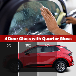 4 Door Glass with Quarter Glass UV Blocking Heat Rejection Film Window Tints | Nano Ceramic