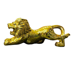 Universal Lion Sculpture For Car Dashboard Small - Golden