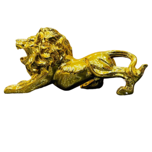 Universal Lion Sculpture For Car Dashboard Large - Golden