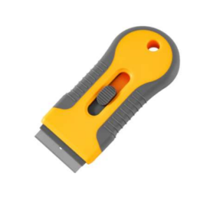 Plastic Handle Metal Spatula with Metal Blade