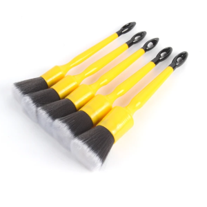 Yellow Car Detailing Brush 5Pcs