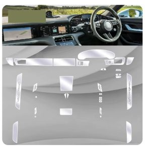 Porsche Taycan Interior Premium Paint Film TPU Sheets