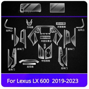 Lexus LX600 Interior Premium Paint Film TPU Sheets 2019-2023