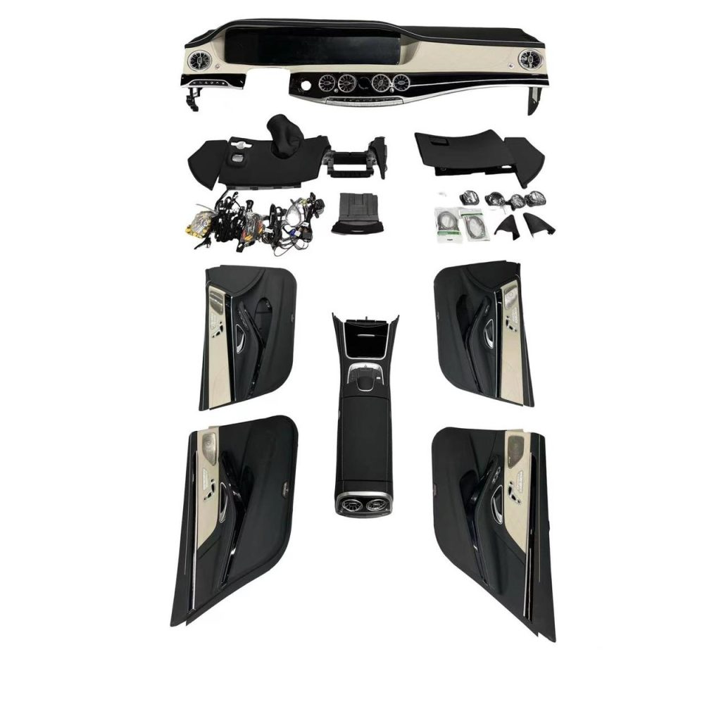 Mercedes S Class W221 to W222 Old to New Interior Kit Black Autostore.pk
