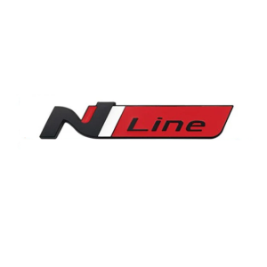 Hyundai N Line Logo Black & Red Emblem