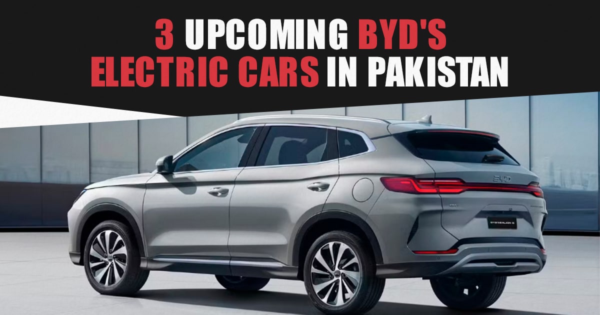 Upcoming BYD's Electric Cars in Pakistan