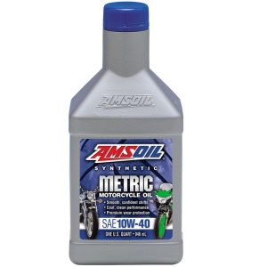 AMSOIL 10W-40 Metric Motorcycle Oil 946ml