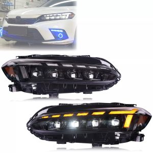 Honda Civic Audi Style Head Lamps v2 2022-2024