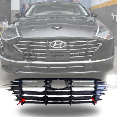 Hyundai Sonata OEM Front Grill With Sensor Hole 2020-2021
