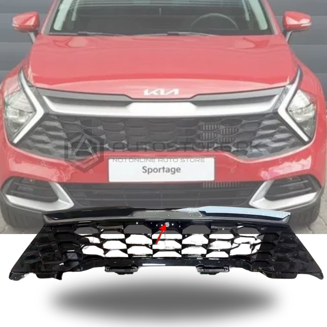 CAPA Bumper Grille For Kia Sportage 2011-2013 – Textured Gray Plastic, Front