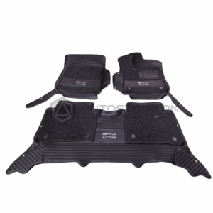 BYD Atto 3 9D Floor Mats Horizontal Stitch Black With Black Grass 2025