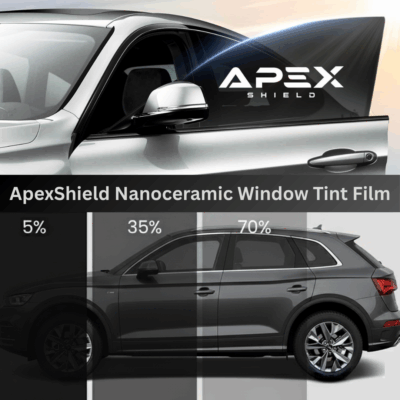 ApexShield Nanoceramic Window Tint Film Hatchback And Sedan Cars