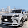 Lexus LX570 Wald Style FRP Material W/O Chrome Body Kit 2015-2021 thumbnail 1