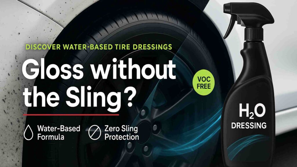 Water-based tyre dressings