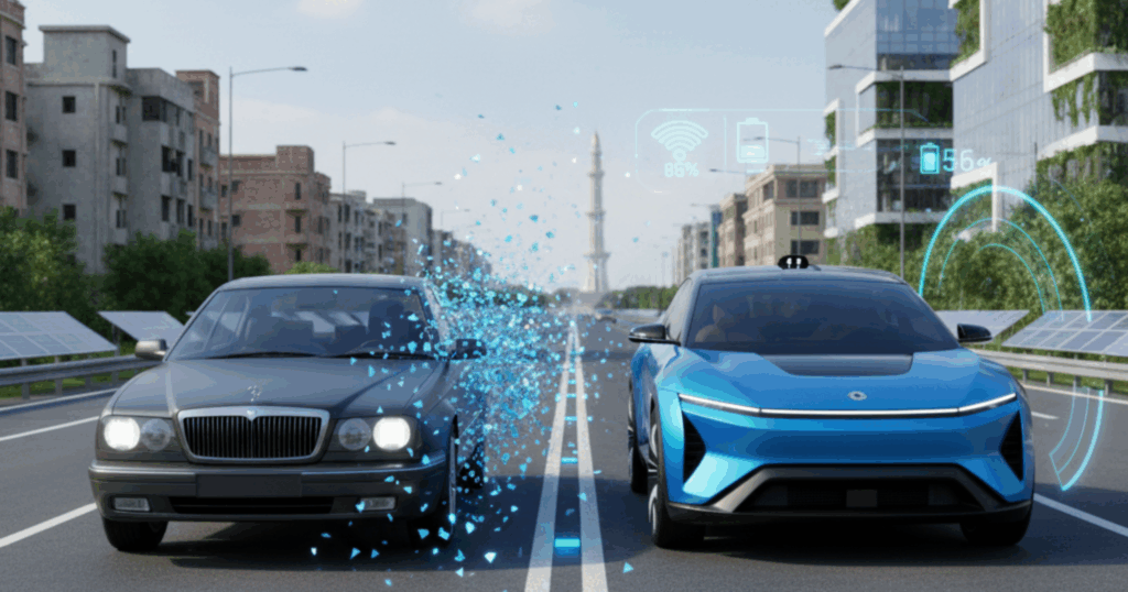 A blog post banner featuring two cars side by side.