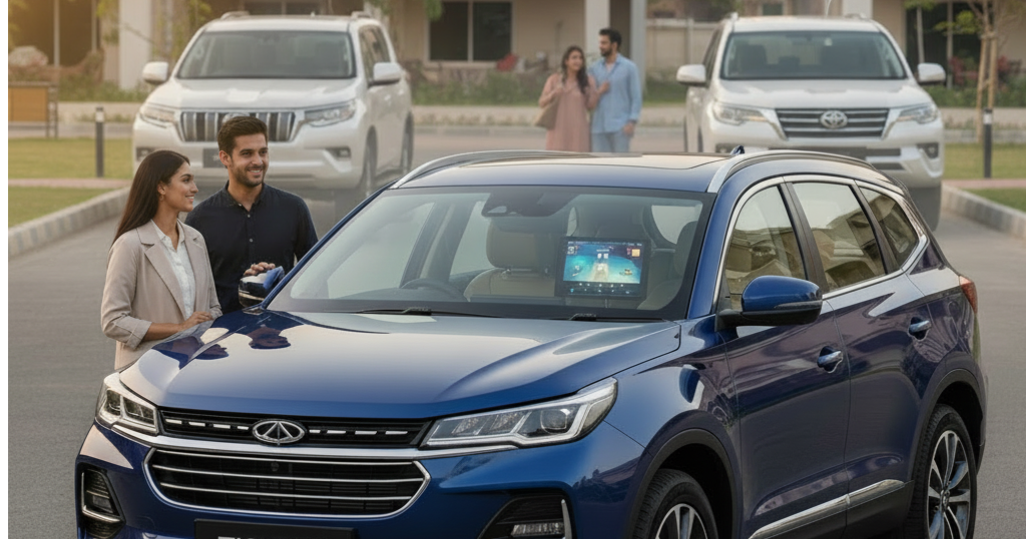 A blog banner image showcasing SUV cars.