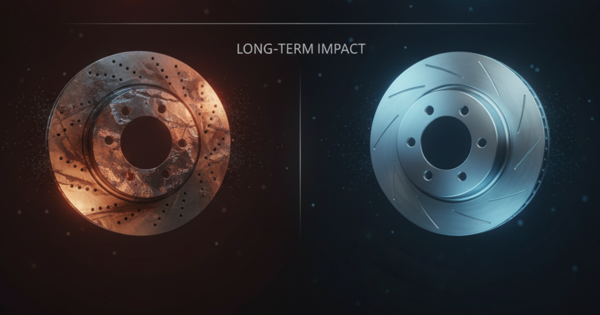 A blog banner image showing two kinds of brakes