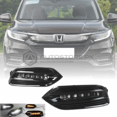 Honda HR-V Vezel Front Bumper LED DRL Fog Lamp 2018 2019